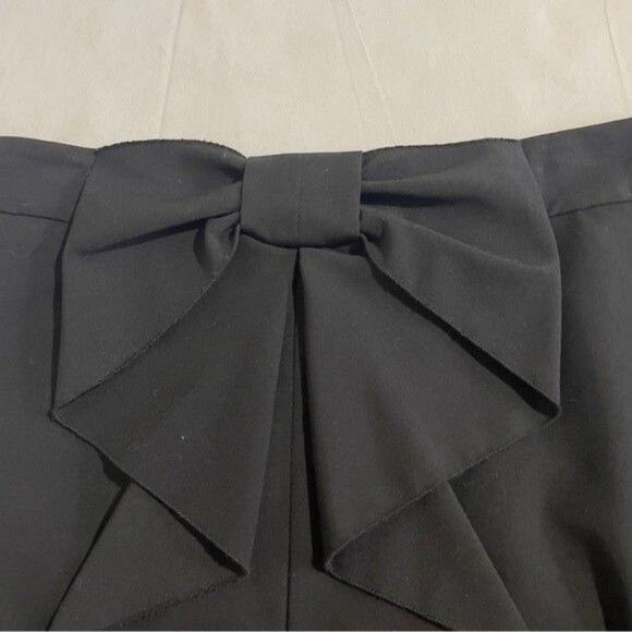 Skirt Black Straight Pencil with a Bow 4 - Picture 6 of 8